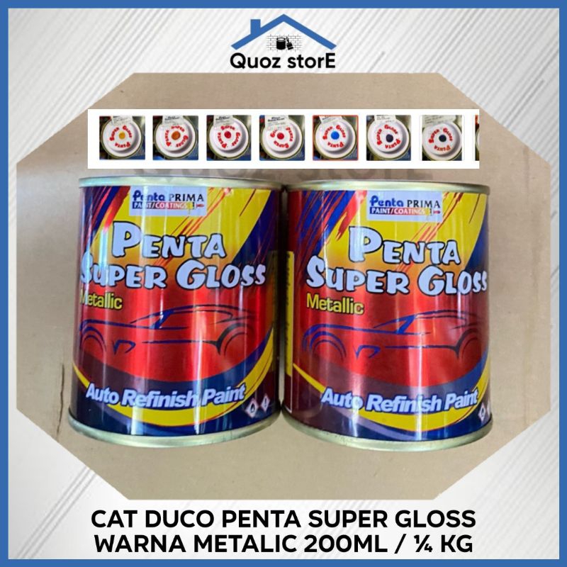 

Cat Duco “PENTA SUPER GLOSS” warna Metalic 200 ml (1/4kg)