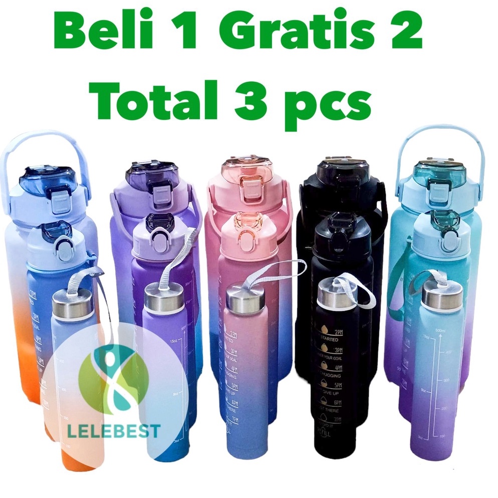 RealPict Botol Beranak 2 Liter  1ml  5ml Botol Minum Viral 1 set