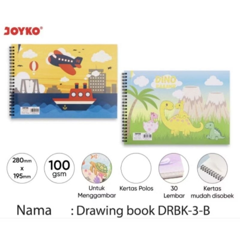 

Buku Gambar Drawing Book Joyko DRBK-3-A DRBK-3-B (1 Pcs)