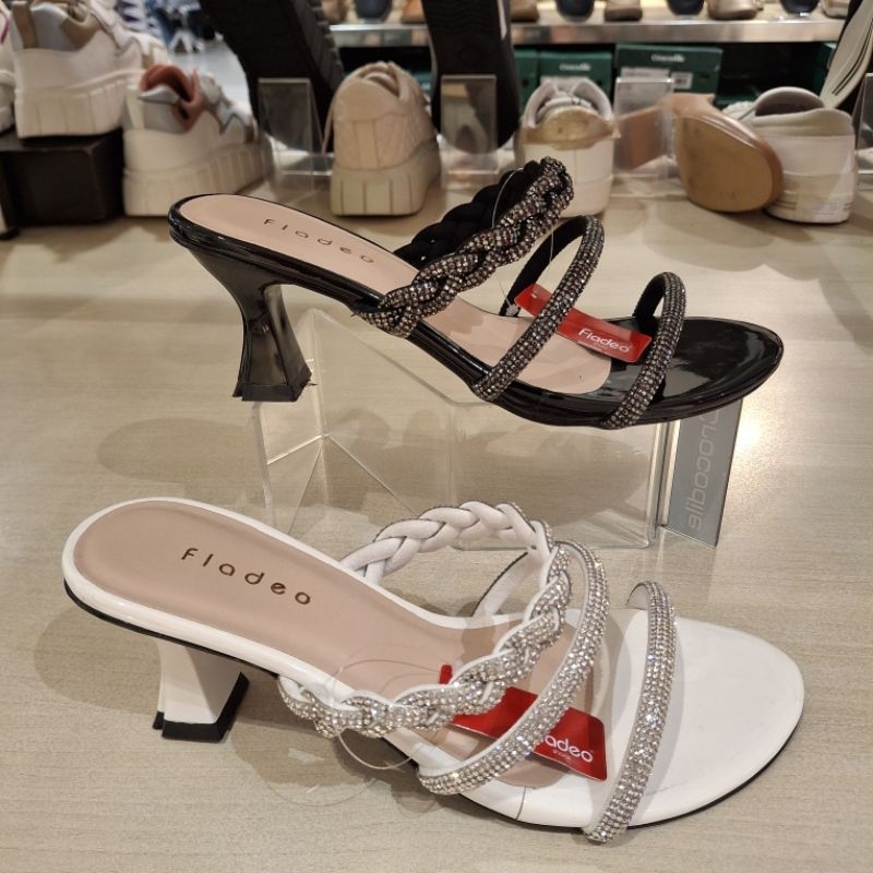 Fladeo new sandal pesta heels 7cm wanita ringan empuk & ori size 36-40