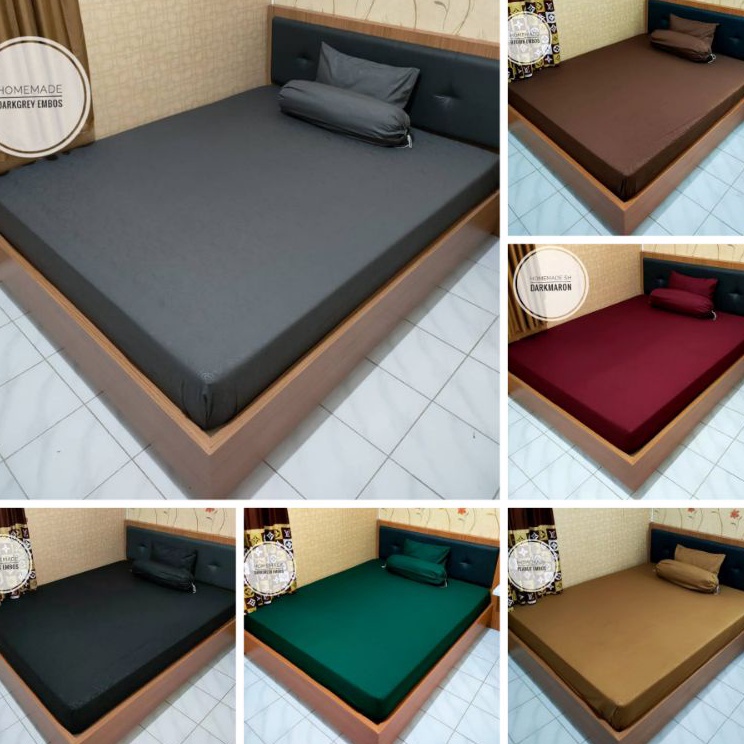 Harga lebay Sprei Homemade Embos 12 16 18  Sprei Homemade Polos Murah