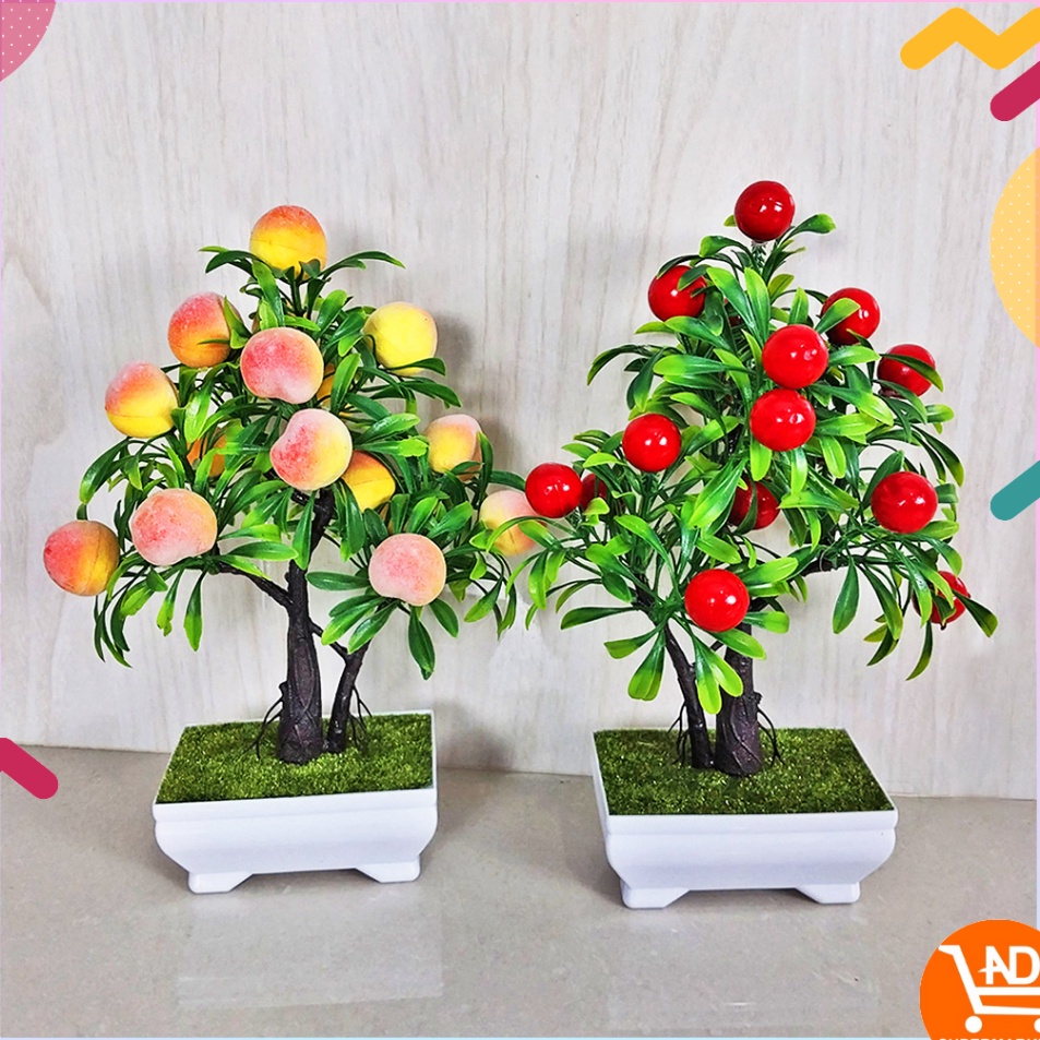 Dear Tanaman Buah Hias Plastik Cabe Jeruk Lemon Tanaman Pohon Bonsai Dekorasi Rumah Ornamen PBP11