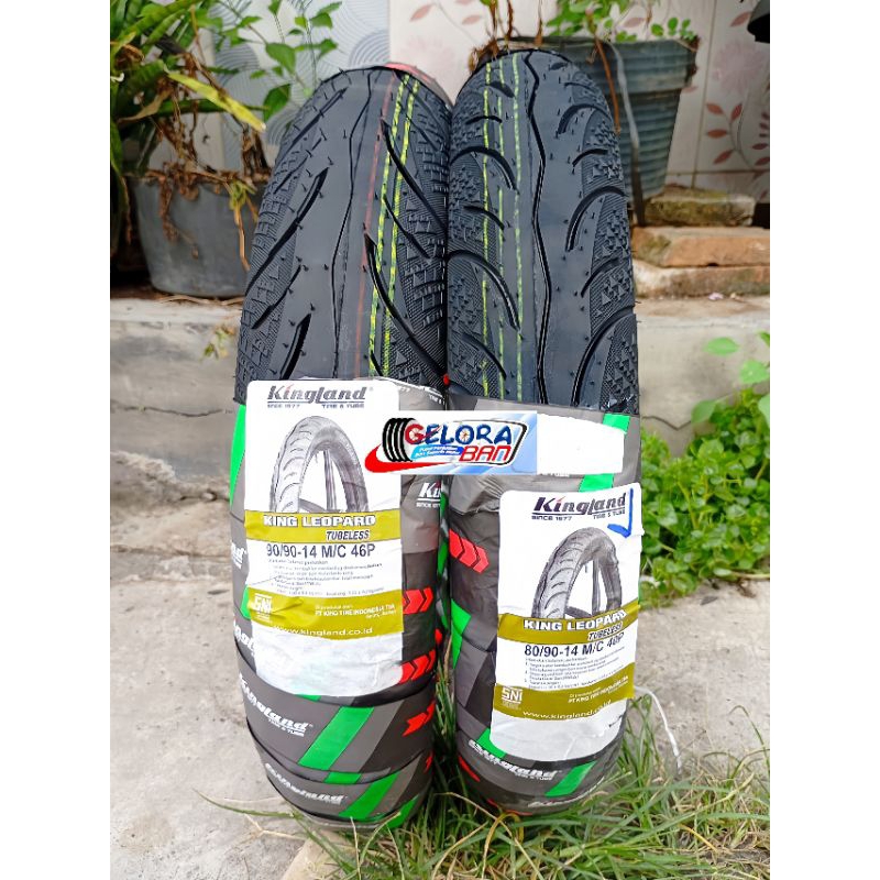 Ban Matic Tubeless Kingland King Leopard 80/90-14 Ban 90/90-14 Ban Metic Beat Vario Scoopy Spacy Mio