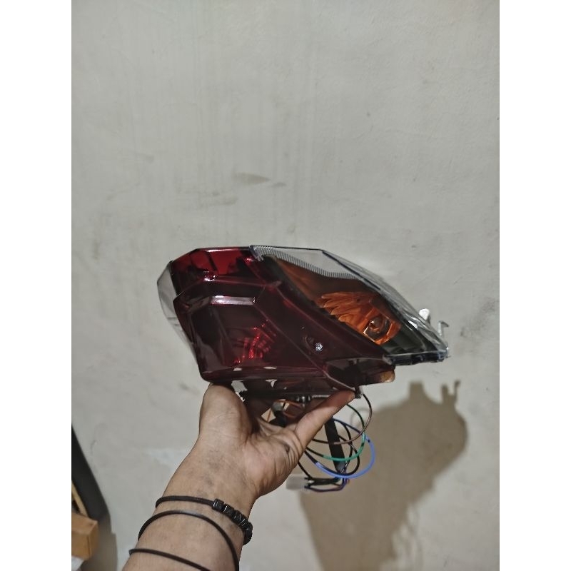Lampu Stop Belakang Beat Esp 2016-2019 Beat Street 2016-2019 Custom Hitam Orange Fullset