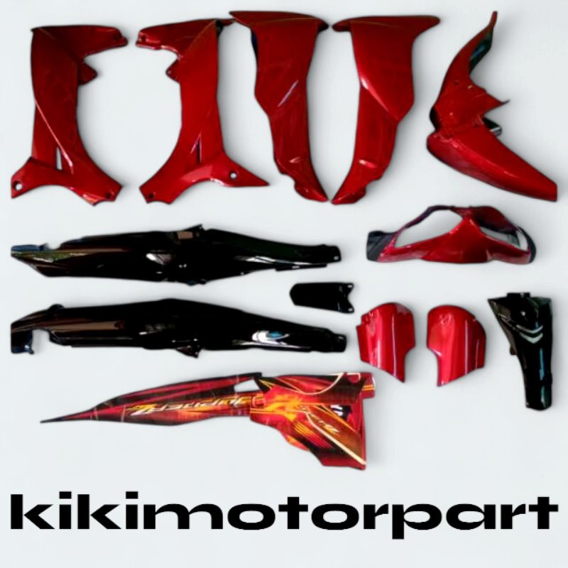 Full body halus Jupiter z burhan 2007 - 2009 merah hitam + striping