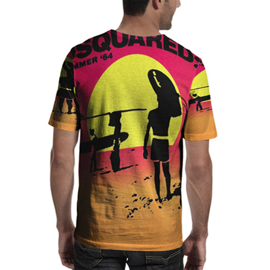Kaos Dsquared2 Tshirt Fullprint Bahan Polyester Jersey [PO 3 Hari] || Silahkan Langsung Order Aja