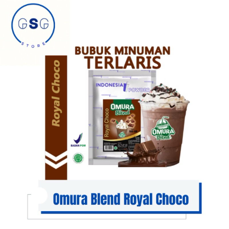 

OMURA BLEND RASA ROYAL CHOCO 500GR / BUBUK MINUMAN / POWDER MINUMAN / BUBUK MINUMAN BOBA / BUBUK MINUMAN TERLARIS