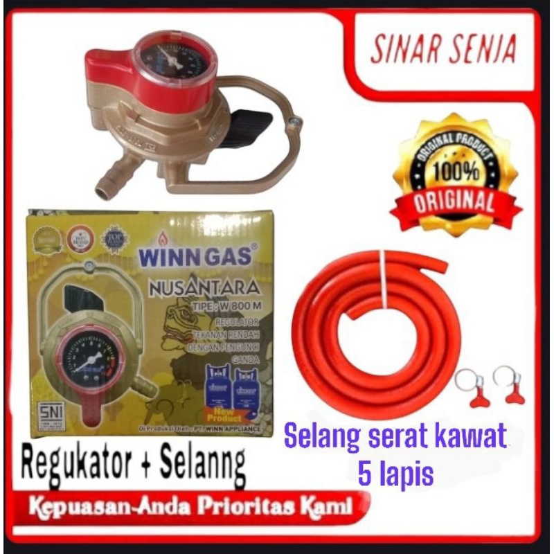 REGULATOR PAKET SELANG WIN GAS 800 METER NUSANTARA