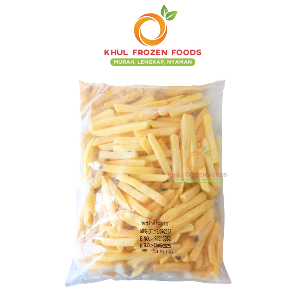 

Hungritos Straight Cut 1KG/ Kentang Goreng/ Kentang frozen/ Kentang polos/ French fries/ Curah