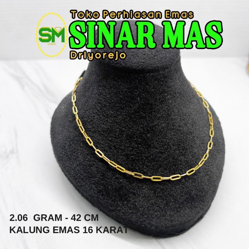 Kalung emas 16 karat 2.06 gram - 42 cm