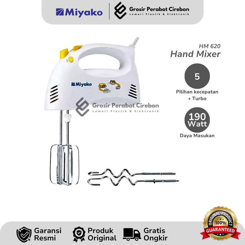 MIYAKO HAND MIXER HM-620 / HM 620 HAND MIXER MIYAKO
