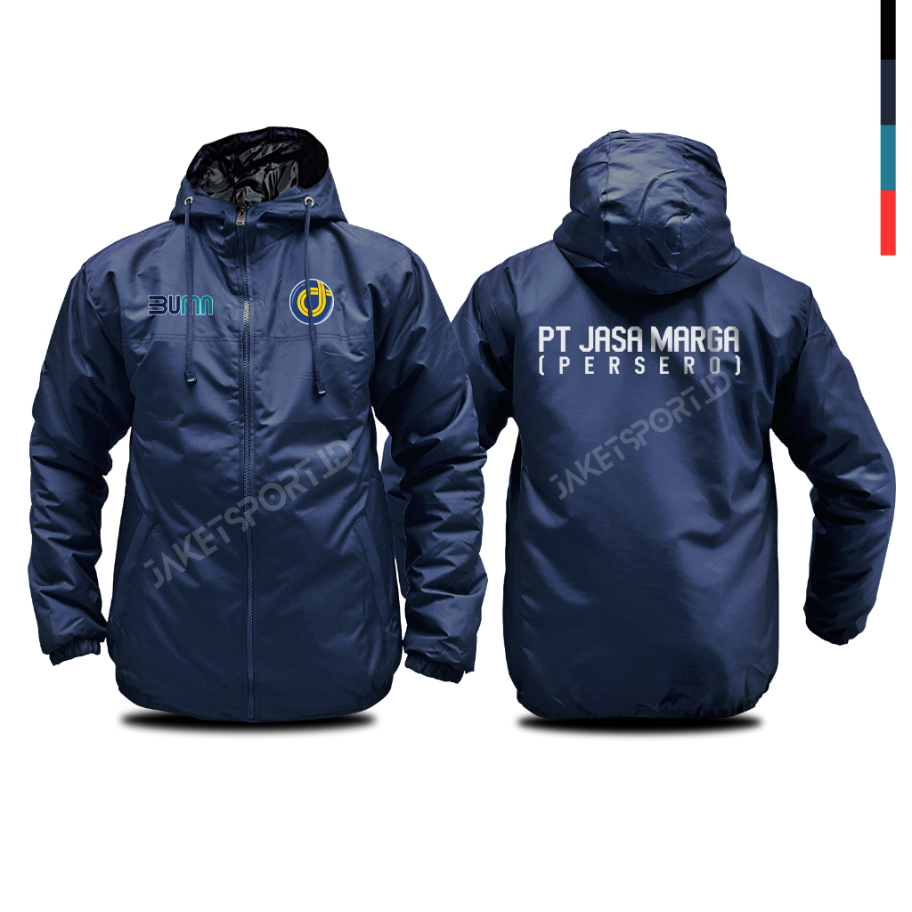 Jaket pria PT jasa marga bumn terbaru keren windbreakers outdoor kerja harian scotlight sablondtf