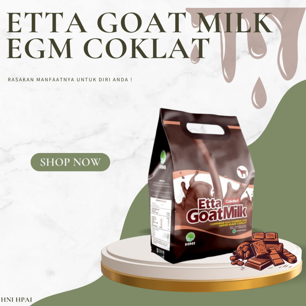 

ETTA GOAT MILK COKELAT 10 SACHET / EGM COKELAT - HNI ORI