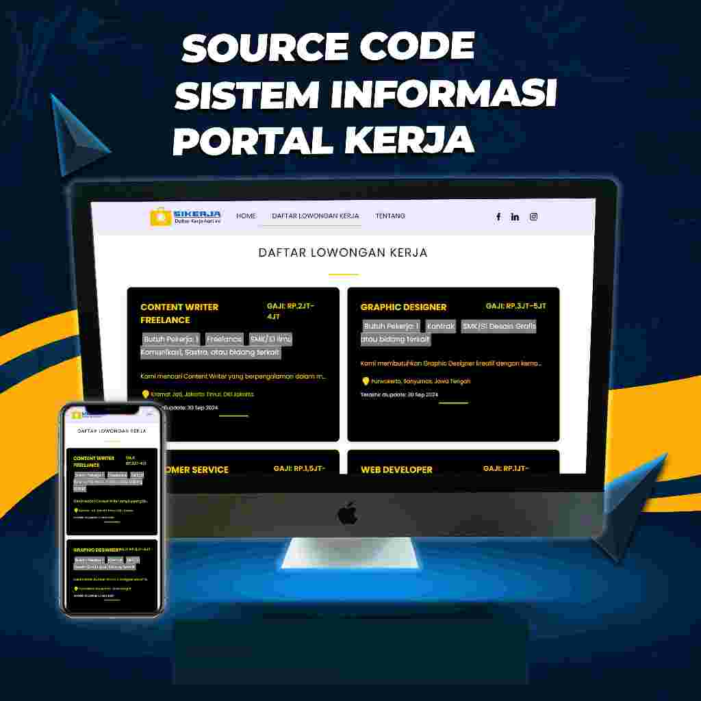 Source code sistem informasi pengelolaan kerja