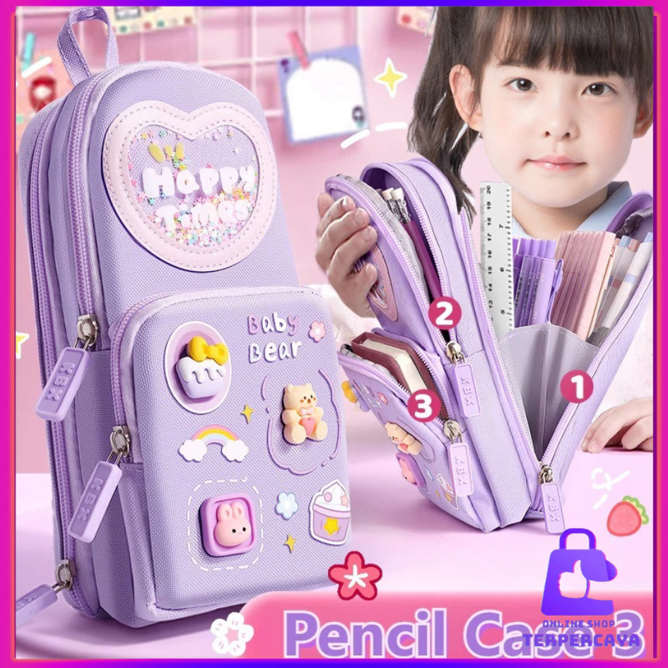 

OST Tempat Pensil 3D 3 Resleting Karakter Kartun Kapasitas Besar Kotak Pensil Anak Sekolah 6 Sekat Tempat Pensil Lucu Kotak Pensil Serbaguna 6 Layers Tempat Alat Tulis Perlengkapan Sekolah 3 Sisi Resleting