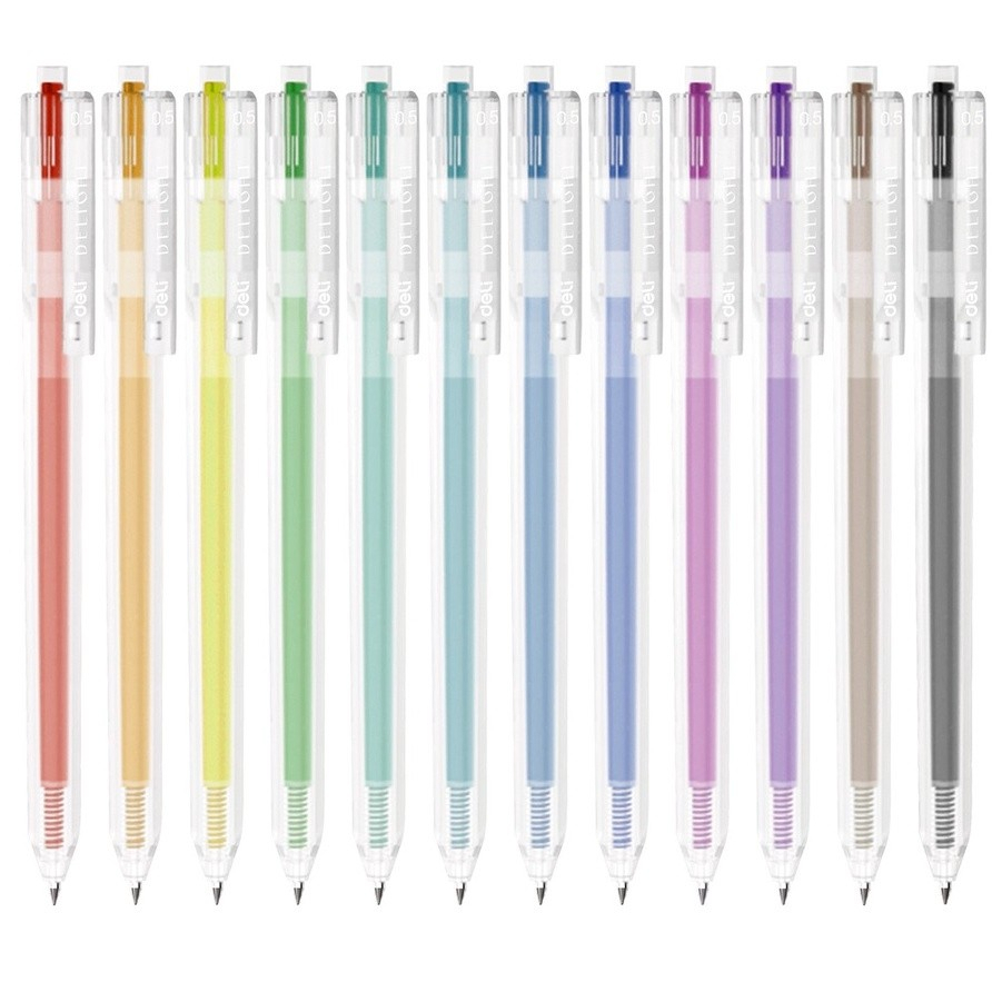 

Deli EG118 Gel Pen / Pulpen Gel 0.5 mm Berbagai Macam Warna