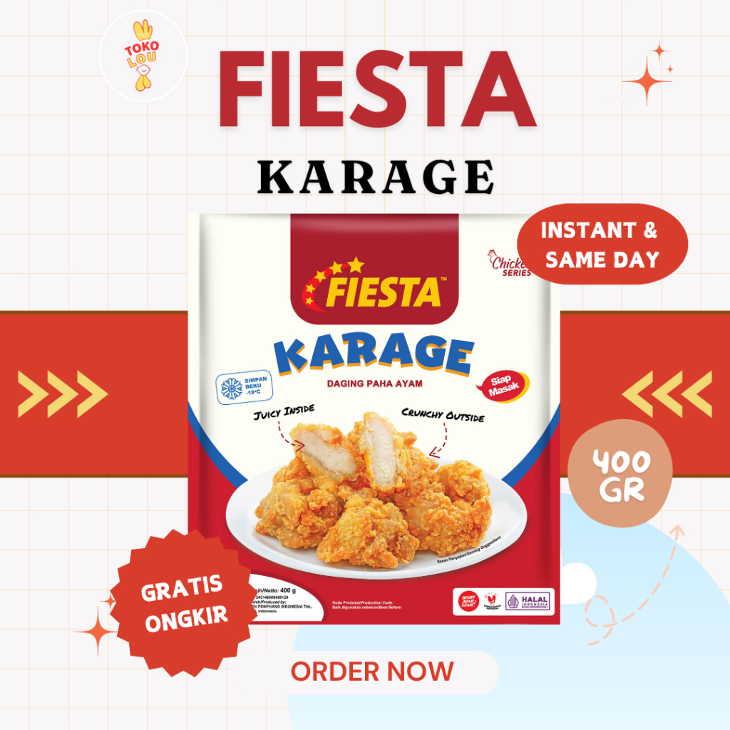 

FIESTA KARAGE 400 GR | DAGING PAHA KARAGE