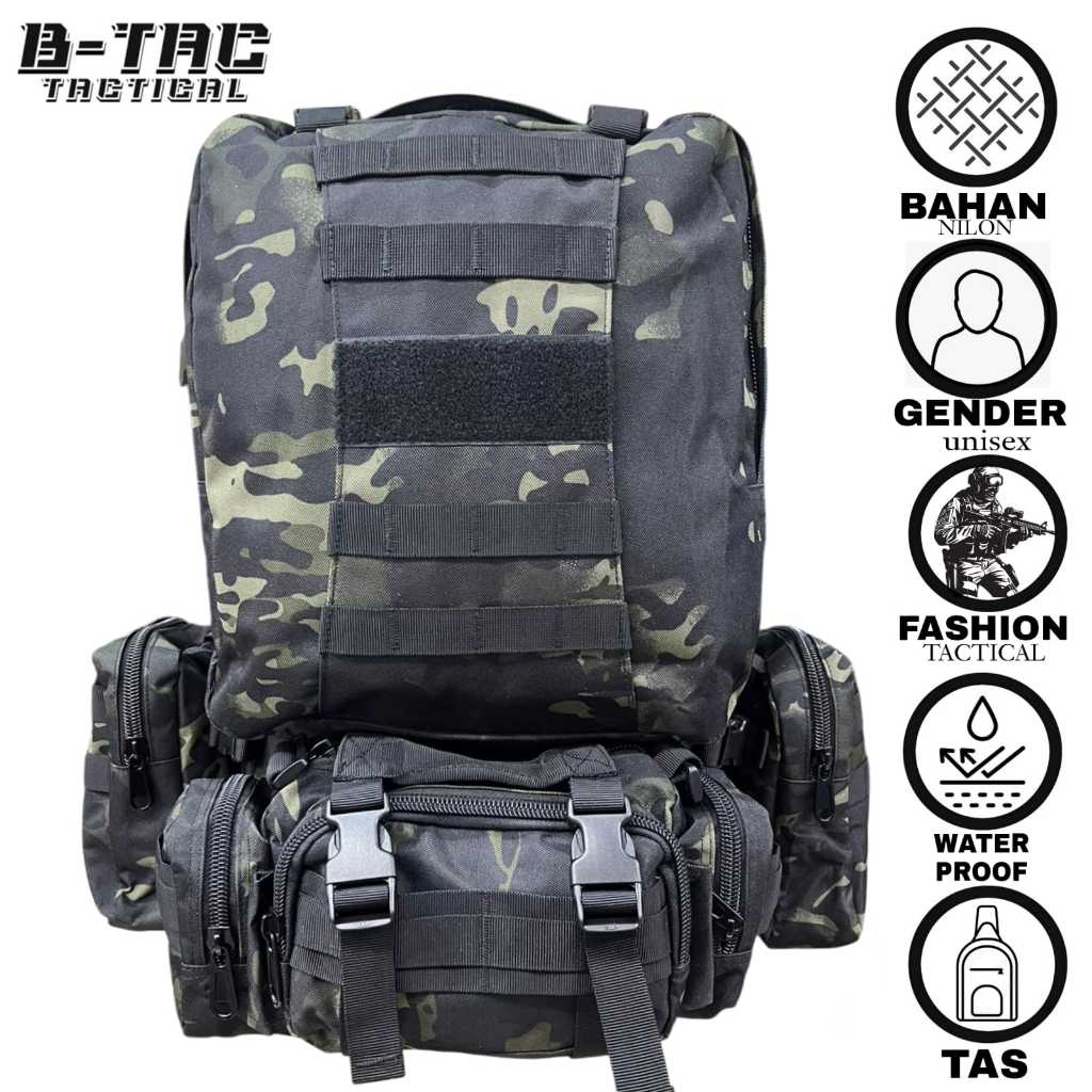 [TAS 213 MKB]  Tas Ransel Anak 213 Outdoor Tas Ransel 4 in 1 Kapasitas 50LTas Punggung Army Import M