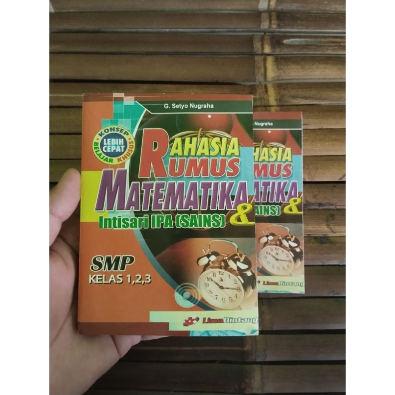 Buku Rahasia Rumus Matematika dan IPA SMP - Buku Rumus SMP