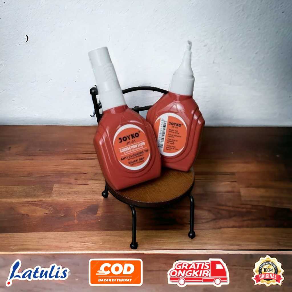 

Correction Fluid/Tipe-x cair Joyko Jk-101A ( 1pak/12pcs )