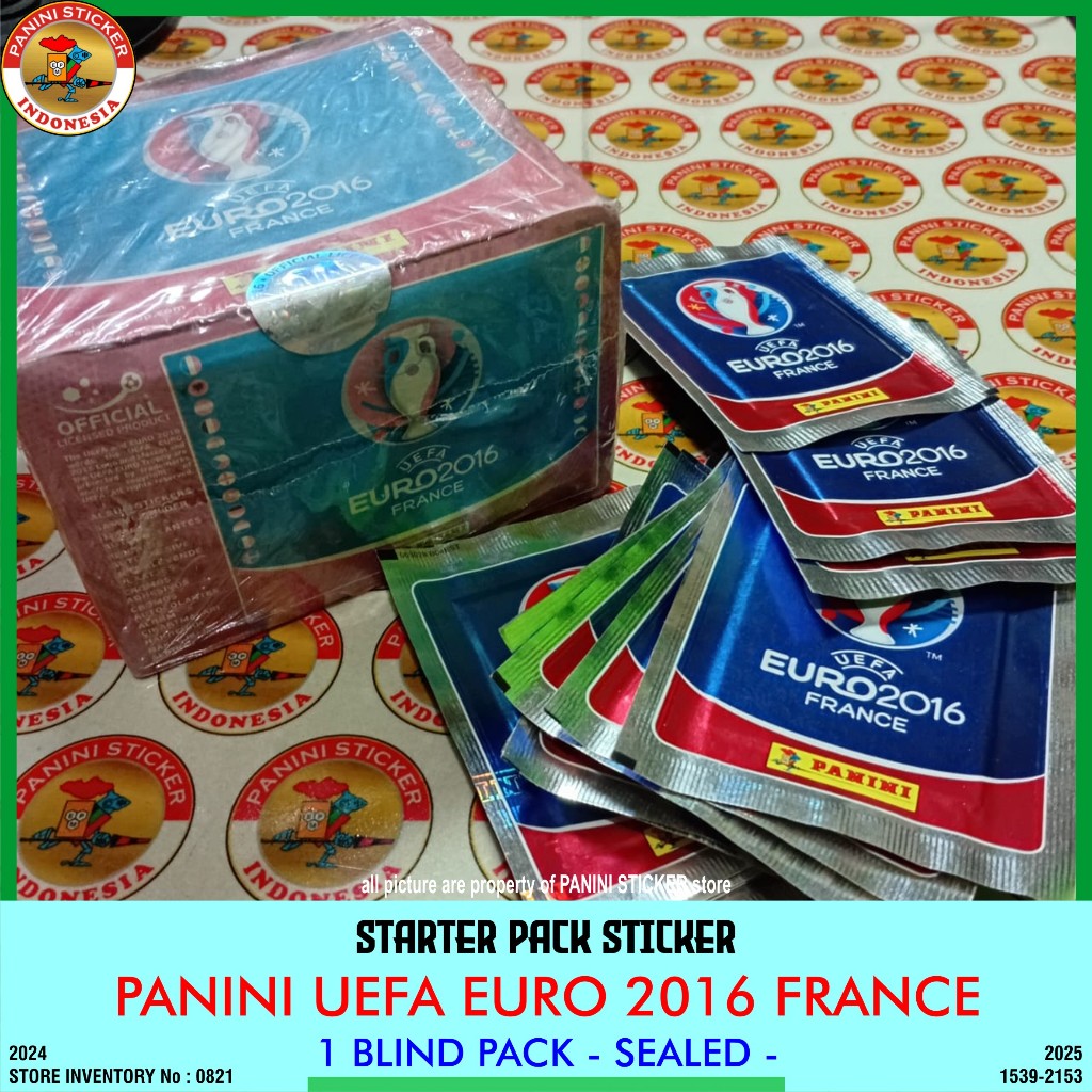 PANINI STICKER ALBUM UEFA EURO 2016 FRANCE ; AUTHENTIC & LICENSED PRODUCT : 1 BLIND PACK STICKER SEA
