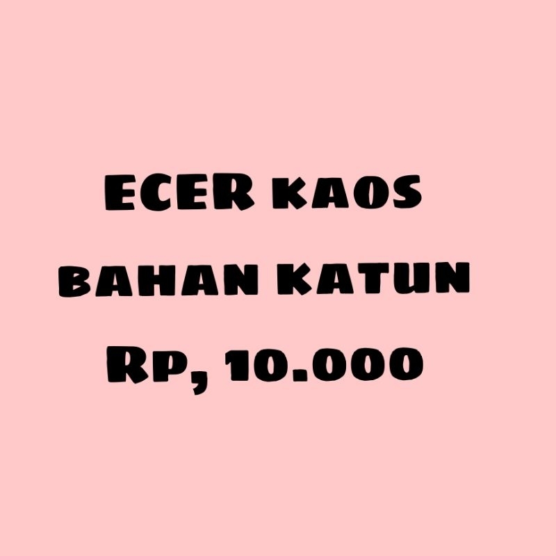 RANDOM Kaos atasan anak perempuan bahan katun
