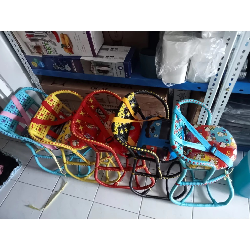 Kursi Rotan Motor Matic - Boncengan Anak Motor Matic - Kursi Bonceng Anak Motor Matic