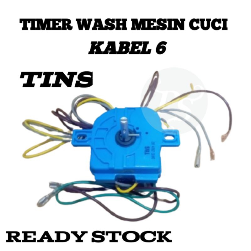 Tins Timer Wash Mesin Cuci Kabel 6 / timer mesin cuci kabel 6 merk tins / timer pencuci kabel 6 mult