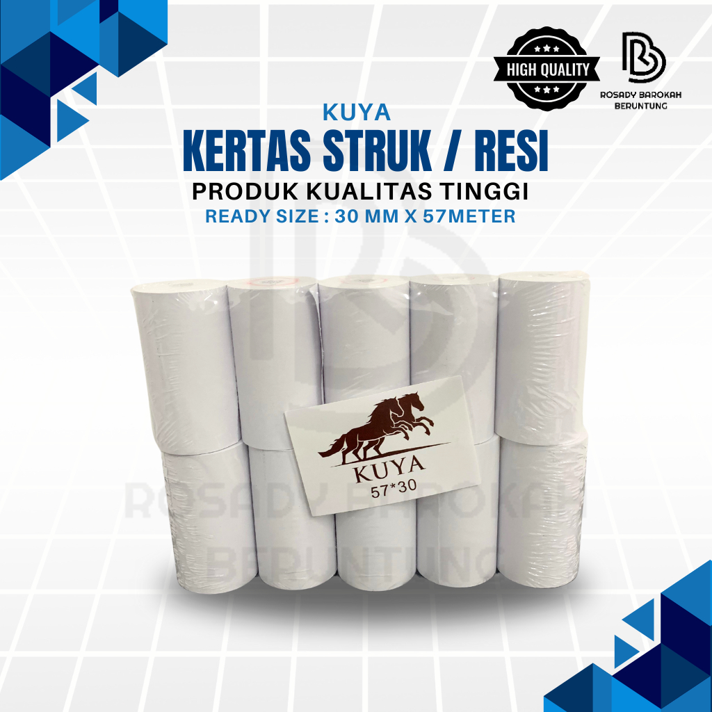 

Kertas Struk / Kertas Resi / Paper Roll 30mm X 57 meter