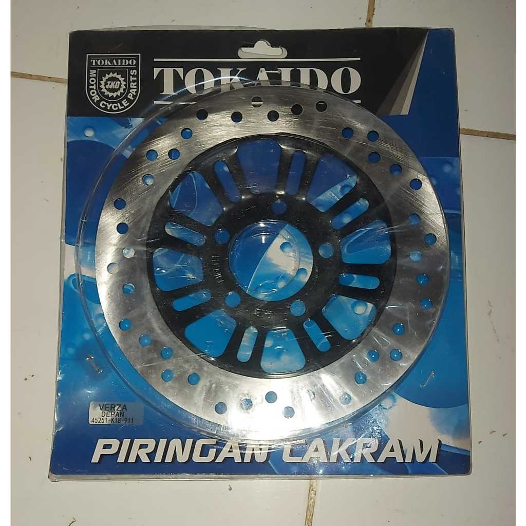 Piringan cakram , disk cakram depan Verza merek tokaido