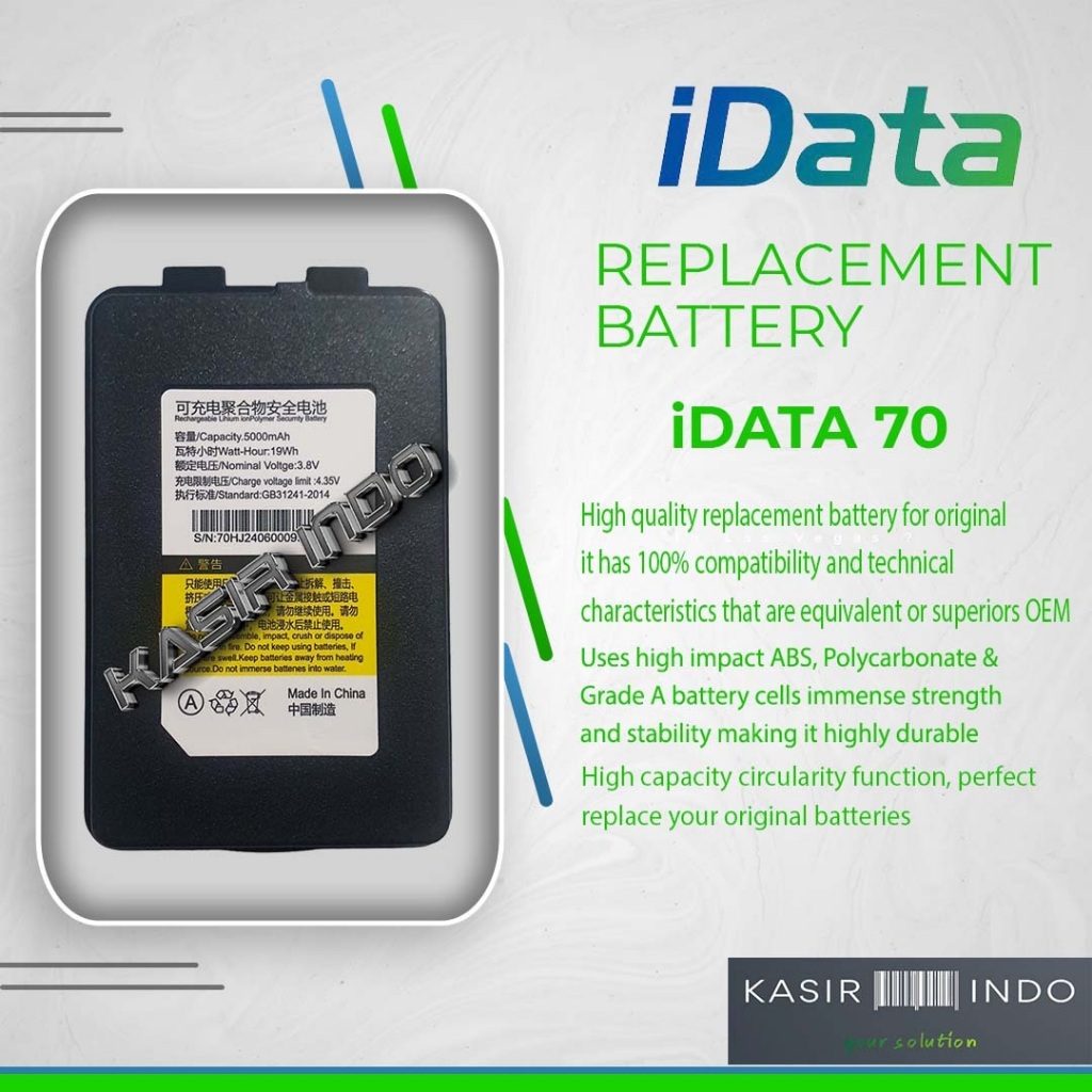 BATERAI IDATA 70 | BATTERY PDT | PDA IDATA70