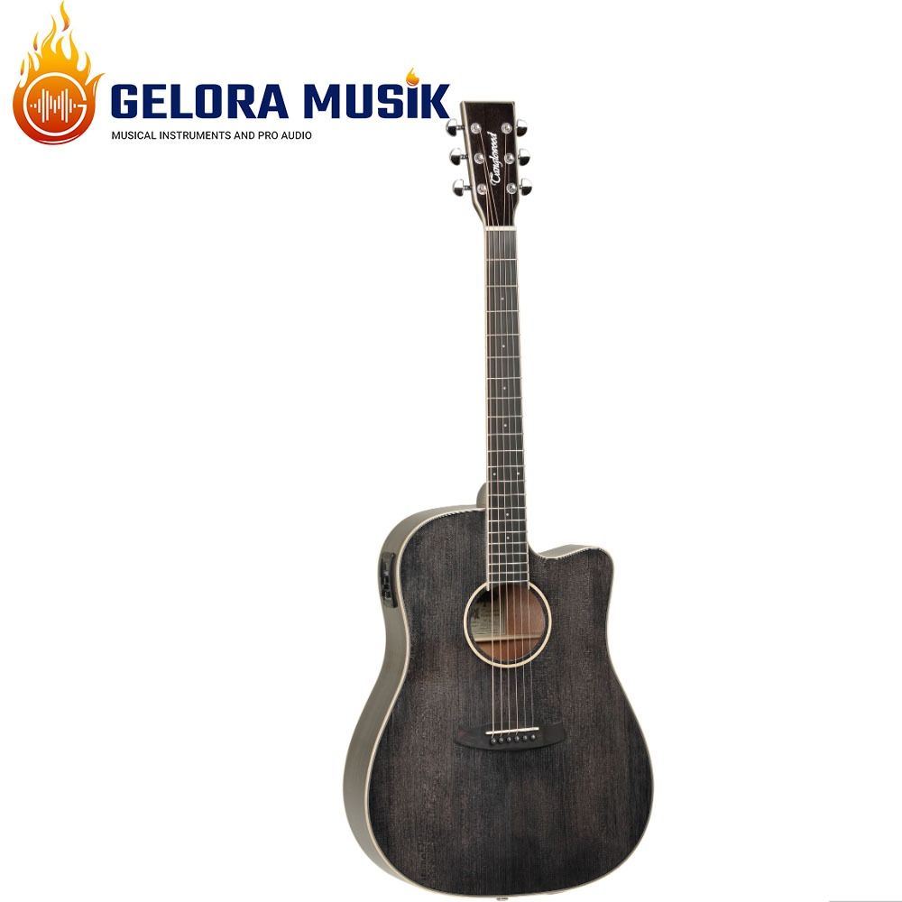Gitar Akustik Elektrik Tanglewood Winterleaf TW5 CE BS Dreadnought BK Gloss