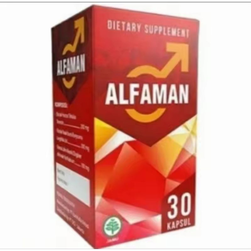 Alfaman Suplemen Pria Multivitamin Kualitas BPOM Herbal Alfa Man Original