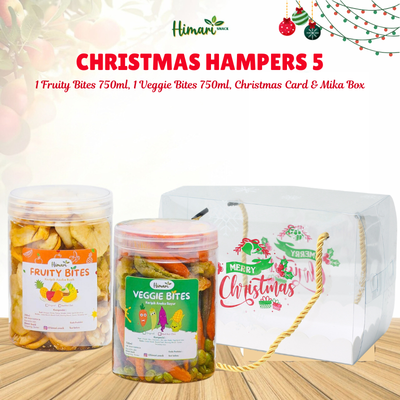

Paket Keripik Buah Sayur Himari Edisi Natal Christmas Mini Hampers 2 Toples @Jar 750ml