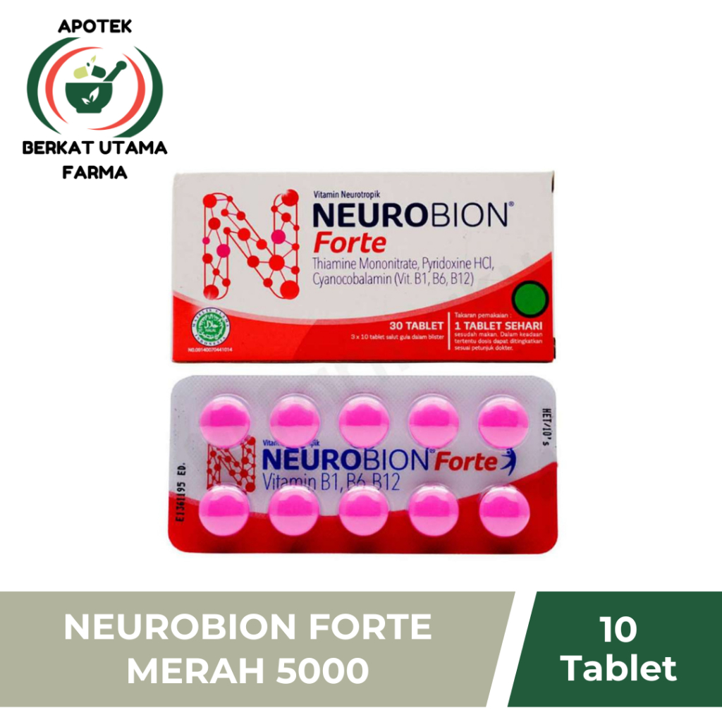 NEUROBION FORTE MERAH 5000 10 tablet