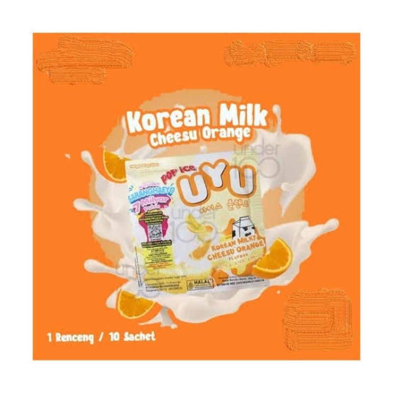 

Pop Ice Uyu Korean Milk Rasa Cheesu Orange