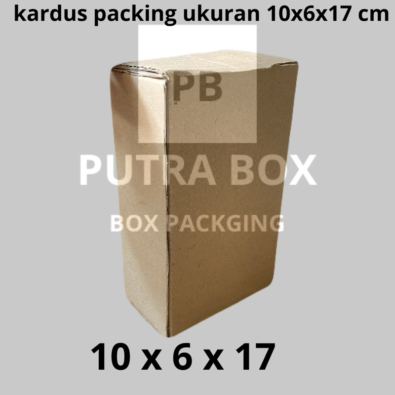 

Kardus packing ukuran 10x6x17 cm