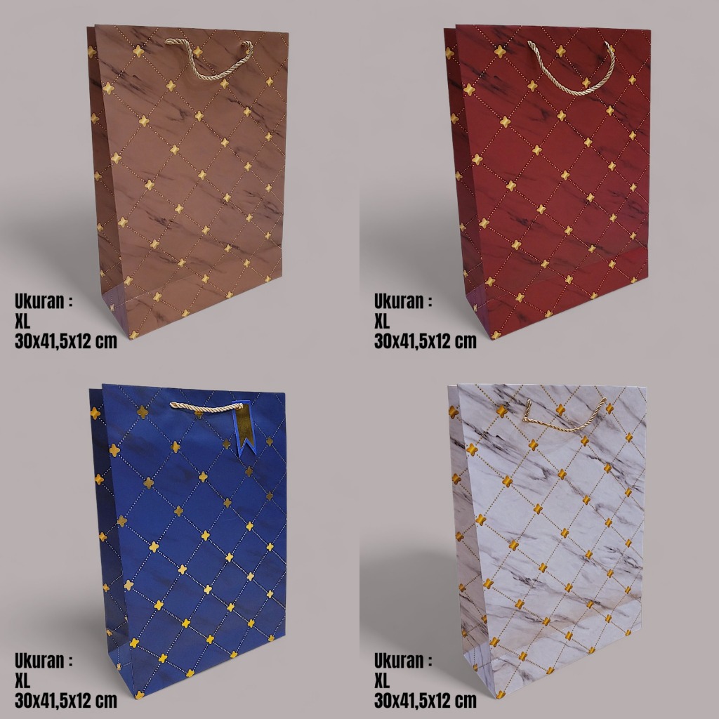 

PAPERBAG ULANG TAHUN ABSTRAK GARIS Paper Bag Tas Goodie Bag Happy Birthday UK XL 1009/1217/1220