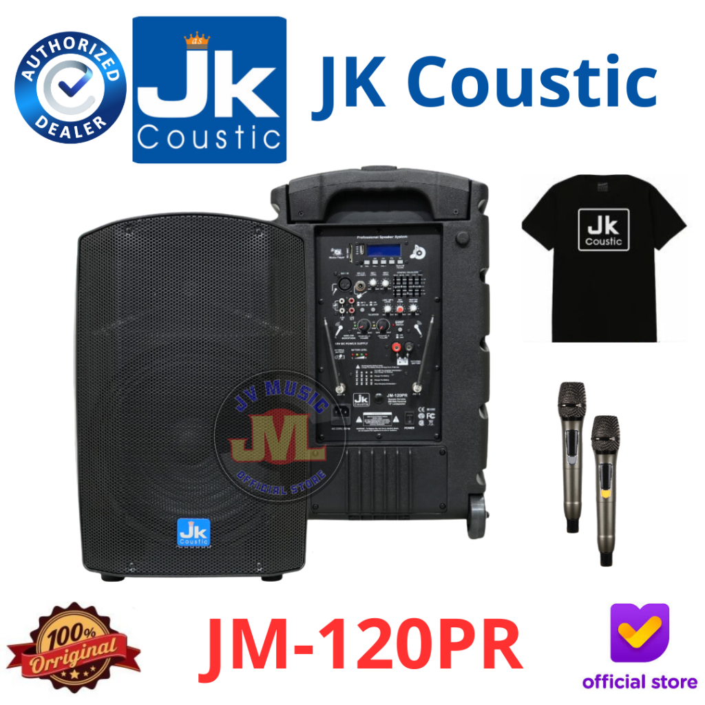 JK Coustic JM120PR 12-Inch Speaker Portable JK Coustic JM-120PR