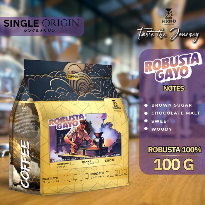 

KOPI ROBUSTA ACEH GAYO 100 GRAM | MKND COFFEE