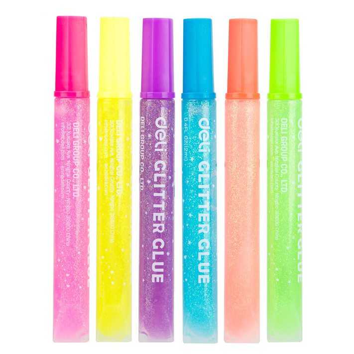 

Deli EA71301 Lem Glitter 1 PCS Klasik 1 pcs Seri Explora 12ml 6 Warna Random