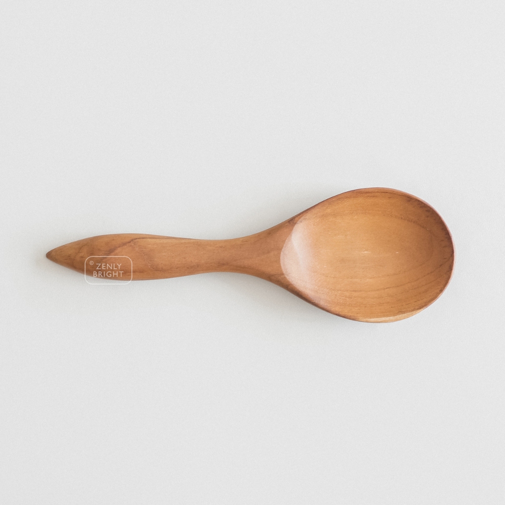 Centong Kayu Jati Panjang 25 cm  | Centong Ujung Tumpul dan Lancip | Sovenir Murah | Rice Ladle