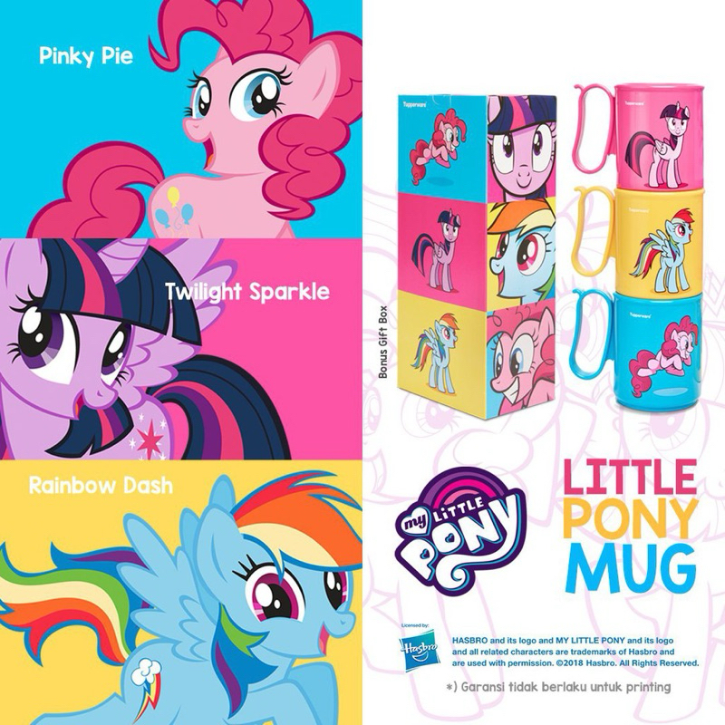 My Little Pony Mug Set (3) Tupperware
