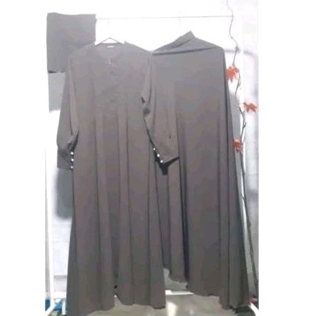 Pesanan set gamis fortaleza jilbab jumbo