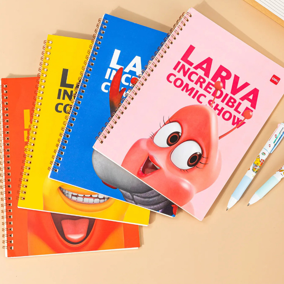 

Deli Larva Spiral Notebook / Buku Softcover Spiral B5 60 Halaman 70gsm ELB560