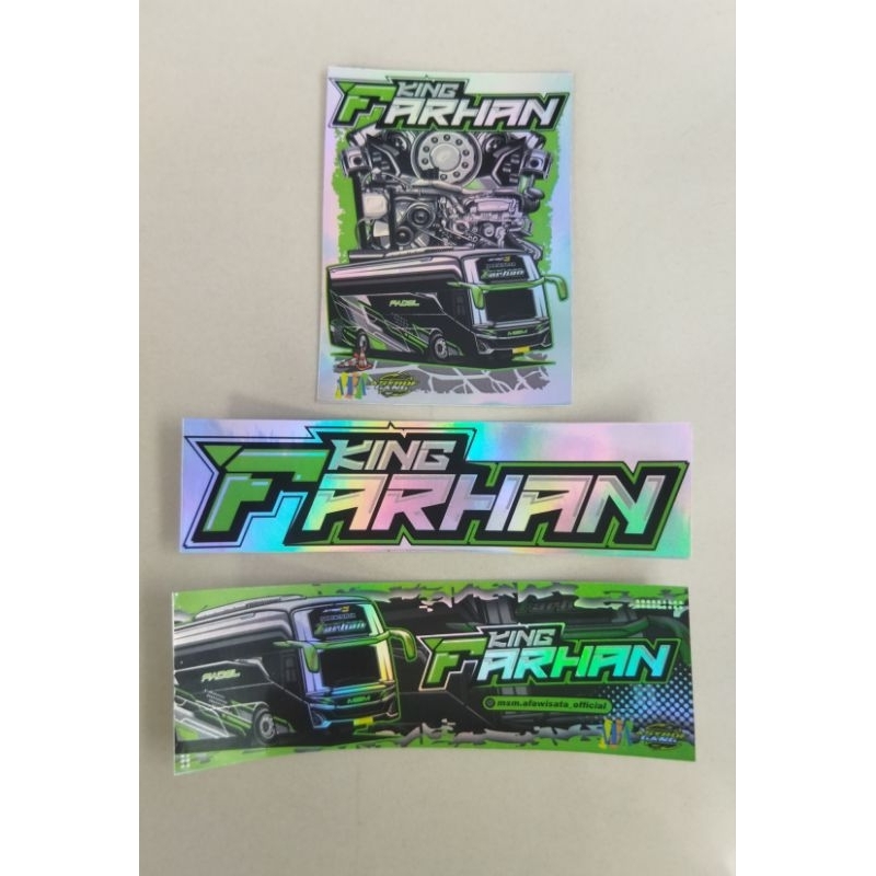 

Stiker paket king Farhan hologram anti air