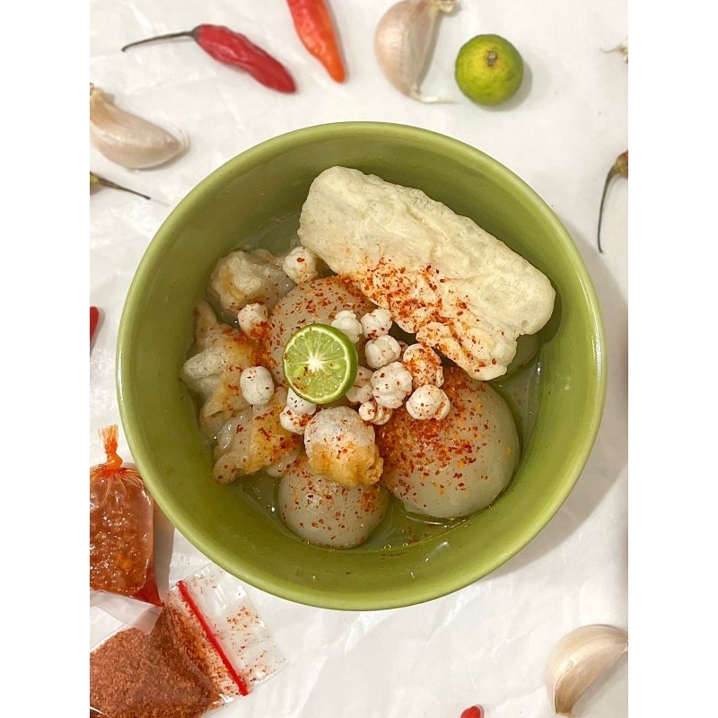 

baso aci ayam suwir rawit / baso aci ayam rawit / baso aci pedas