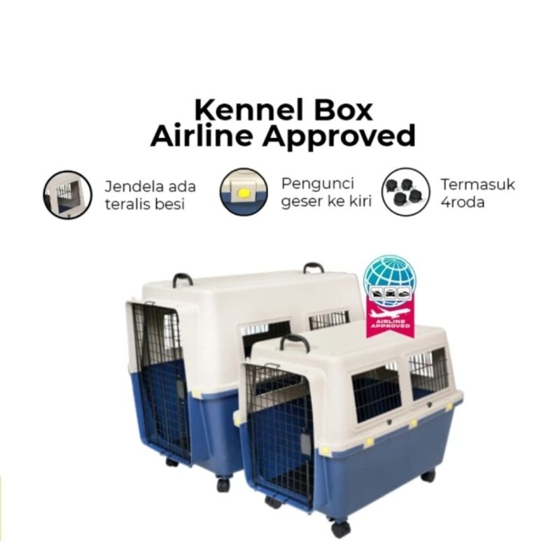 Kennel Box Pet Crate Cargo Travelling anjing Besar XL KN 705 Premium Quality 100*66.5*83.5cm