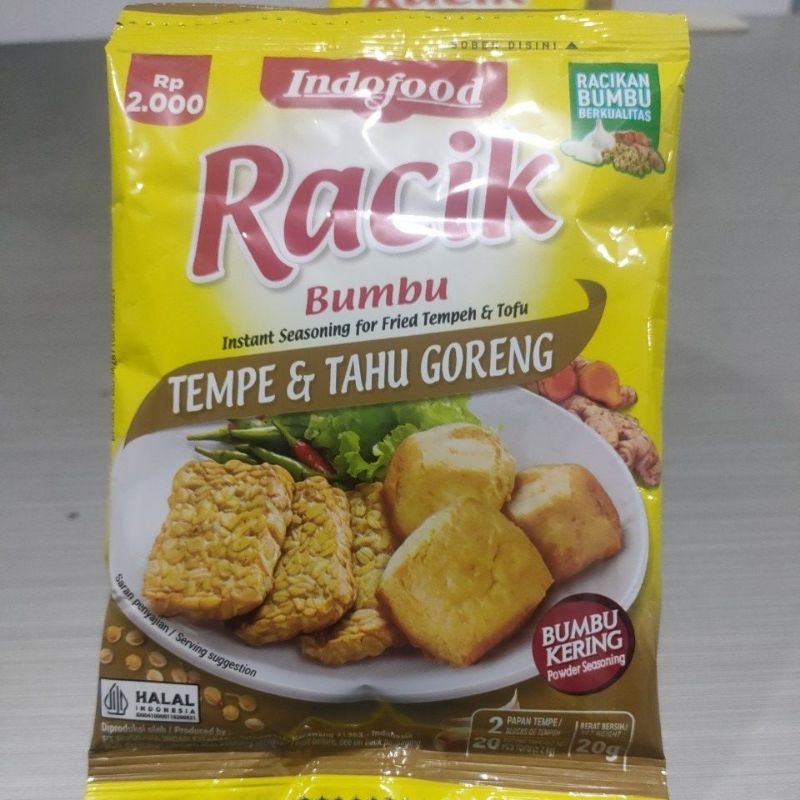 

Bumbu Racik Tempe dan Tahu goreng/indofood/10sachetx30gr
