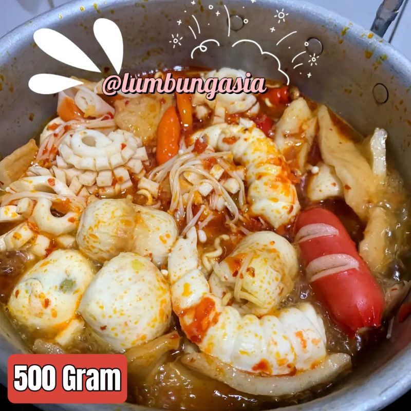 Suki Curah Kiloan 500 Gram - Frozen Food Hotpot Steamboat Seafood Seblak Bakso Sosis